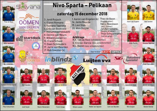 2018-12-15 NIVO-Sparta Pelikaan 3-1